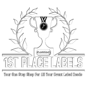 1st place labels White with Black OutlineLogo