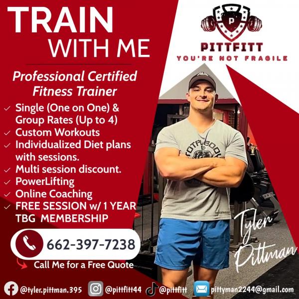 Tyler Pittman Personal Training flyer